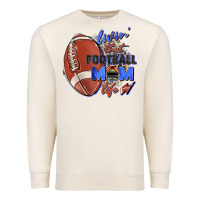 Sandshell livin' that football mom life Premium Sweatshirt - Zillion Design Studio