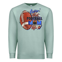 Seafoam livin' that football mom life Premium Sweatshirt - Zillion Design Studio