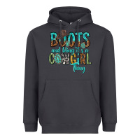 Smoke boots and bling its a cowgirl thing Heavyweight Hoodie - texasbilliewilder