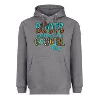 Storm boots and bling its a cowgirl thing Heavyweight Hoodie - texasbilliewilder