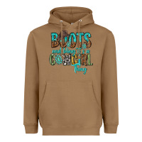 Toasted Coconut boots and bling its a cowgirl thing Heavyweight Hoodie - texasbilliewilder