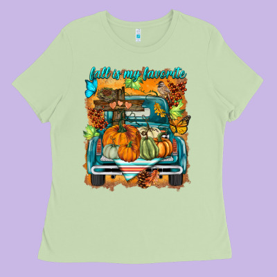 Fall Is My Favorite Ladies Tee Designed By Barkaloodesign