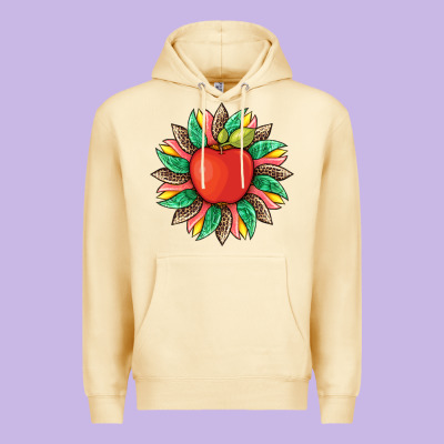 Teacher Apple And Sunflower With Leopard And Tooled Leather Premium Hoodie Designed By Artiststas
