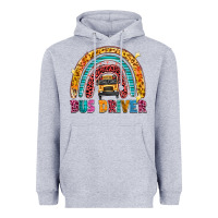 Heather Grey bus driver Heavyweight Hoodie - texasbilliewilder