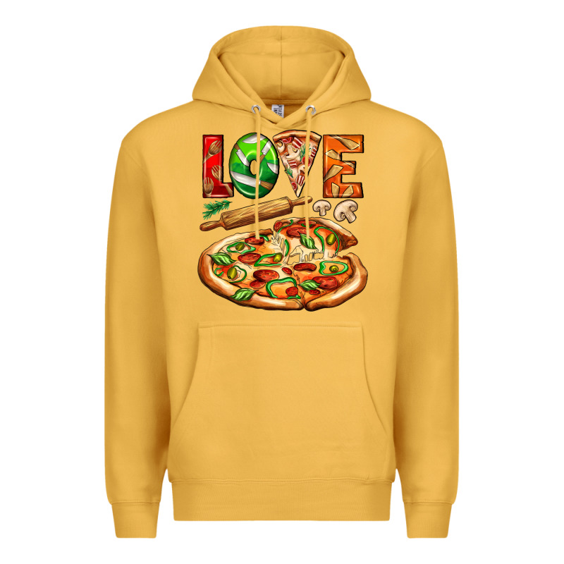 Love Pizza Premium Hoodie by AdoDesignShop | Teevron
