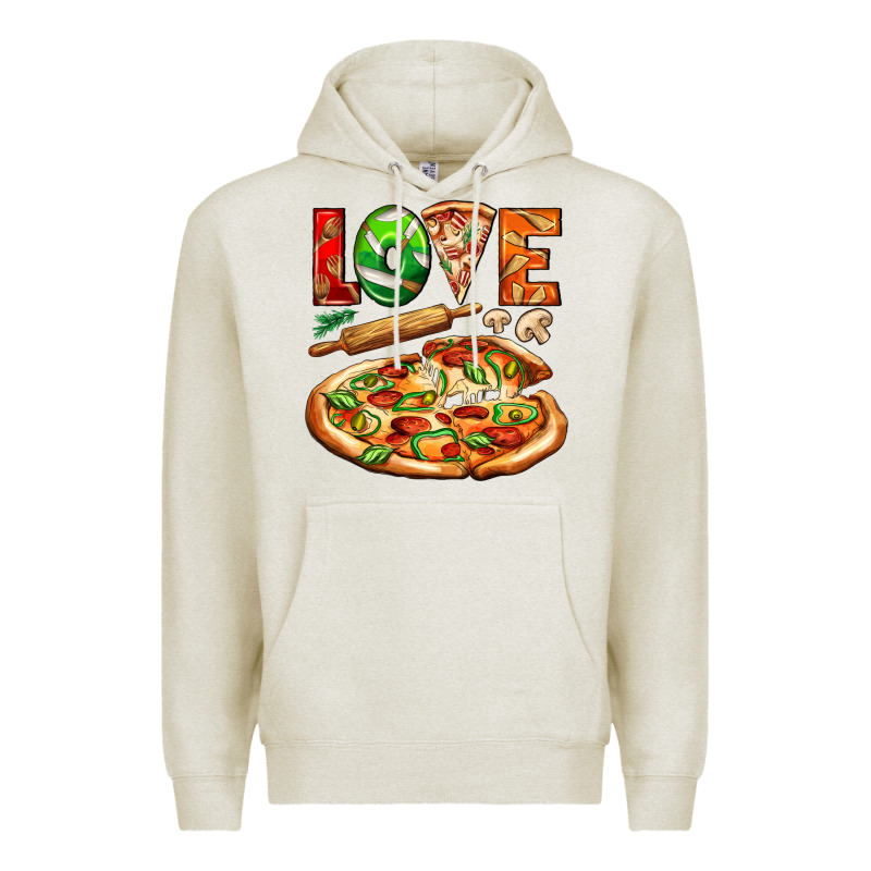 Love Pizza Premium Hoodie by AdoDesignShop | Teevron
