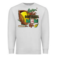 Dove Grey livin' that softball mom life Premium Sweatshirt - Zillion Design Studio
