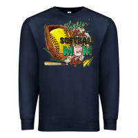 Navy livin' that softball mom life Premium Sweatshirt - Zillion Design Studio