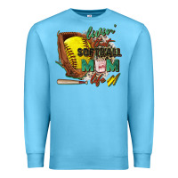 Ocean Blue livin' that softball mom life Premium Sweatshirt - Zillion Design Studio