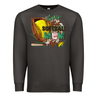 Smoke livin' that softball mom life Premium Sweatshirt - Zillion Design Studio