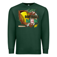 Sports Green livin' that softball mom life Premium Sweatshirt - Zillion Design Studio
