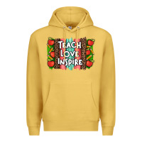 Antique Gold teach love inspire brushstroke with  and pen leopard Premium Hoodie - Artiststas