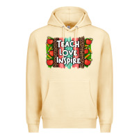 Pina Colada teach love inspire brushstroke with  and pen leopard Premium Hoodie - Artiststas