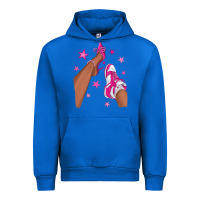 Cobalt afro sneakers and heels Urban Hoodie - NancyCooperArtShop