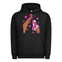 Pigment Black afro sneakers and heels Urban Hoodie - NancyCooperArtShop