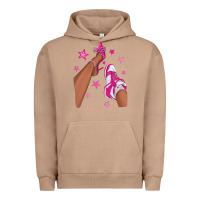 Pigment Burro afro sneakers and heels Urban Hoodie - NancyCooperArtShop