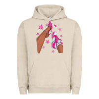 Pigment French Oak afro sneakers and heels Urban Hoodie - NancyCooperArtShop