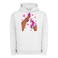 Pigment Lunar Rock afro sneakers and heels Urban Hoodie - NancyCooperArtShop