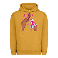 Pigment Peanut Butter afro sneakers and heels Urban Hoodie - NancyCooperArtShop
