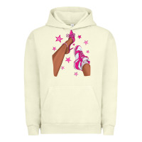 Pigment Pistachio afro sneakers and heels Urban Hoodie - NancyCooperArtShop