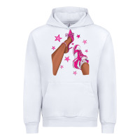 White afro sneakers and heels Urban Hoodie - NancyCooperArtShop