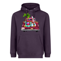 Plum summer truck farm truck Heavyweight Hoodie - Zillion Design Studio