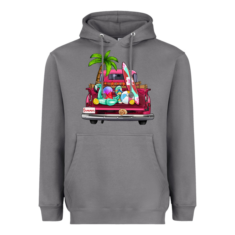 Summer Truck Farm Truck Heavyweight Hoodie by Zillion Design Studio | Teevron