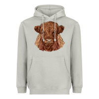Moon Dust highland cow Heavyweight Hoodie - RanaPortraitStore