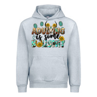 Heather Grey adulting is some bullshit Urban Hoodie - NancyCooperArtShop