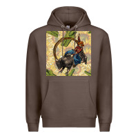 Coffee rodeo seamless pattern Premium Hoodie - BundleAndBundleShop