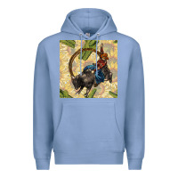 Colony Blue rodeo seamless pattern Premium Hoodie - BundleAndBundleShop