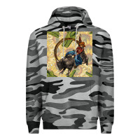 Slate Camo rodeo seamless pattern Premium Hoodie - BundleAndBundleShop