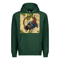 Sports Green rodeo seamless pattern Premium Hoodie - BundleAndBundleShop