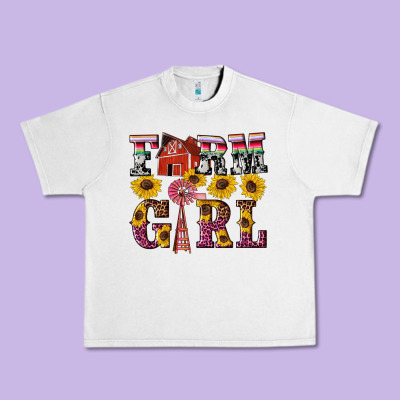 Western Farm Girl Urban Heavy Tee Designed By Artiststas