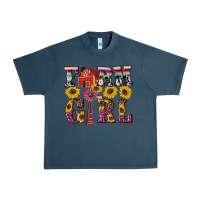 Midnight Navy western farm girl Urban Heavy Tee - Artiststas