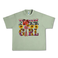 Oil Green western farm girl Urban Heavy Tee - Artiststas