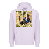 Lilac rodeo seamless pattern Premium Hoodie - BundleAndBundleShop