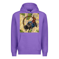 Purple rodeo seamless pattern Premium Hoodie - BundleAndBundleShop
