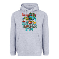 Heather Grey busy doing cool teacher stuff Heavyweight Hoodie - texasbilliewilder