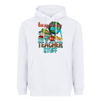 White busy doing cool teacher stuff Heavyweight Hoodie - texasbilliewilder