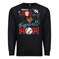 Black loud and proud baseball mom Premium Sweatshirt - Zillion Design Studio