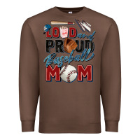 Chestnut loud and proud baseball mom Premium Sweatshirt - Zillion Design Studio