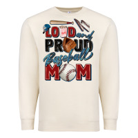 Sandshell loud and proud baseball mom Premium Sweatshirt - Zillion Design Studio