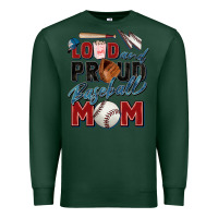 Sports Green loud and proud baseball mom Premium Sweatshirt - Zillion Design Studio