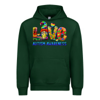 Forest Green autism awareness love Urban Hoodie - BarkalooDesign
