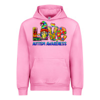 Fuchsia Pink autism awareness love Urban Hoodie - BarkalooDesign