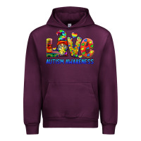 Mauve Wine autism awareness love Urban Hoodie - BarkalooDesign