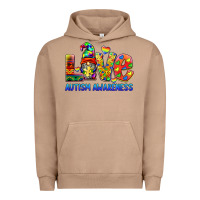 Pigment Burro autism awareness love Urban Hoodie - BarkalooDesign