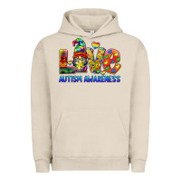 Pigment French Oak autism awareness love Urban Hoodie - BarkalooDesign