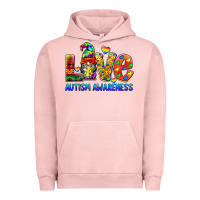 Pigment Salmon autism awareness love Urban Hoodie - BarkalooDesign